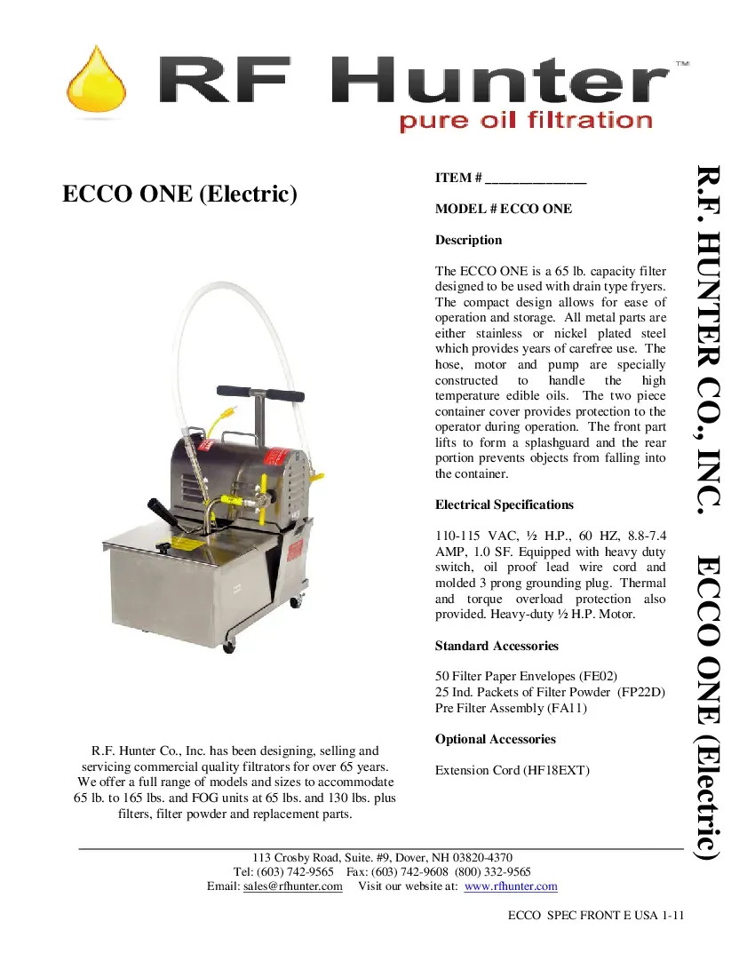 r-f-hunter-ecco-onep-fryer-filter-mobile-specsheet-2604198w8054.pdf