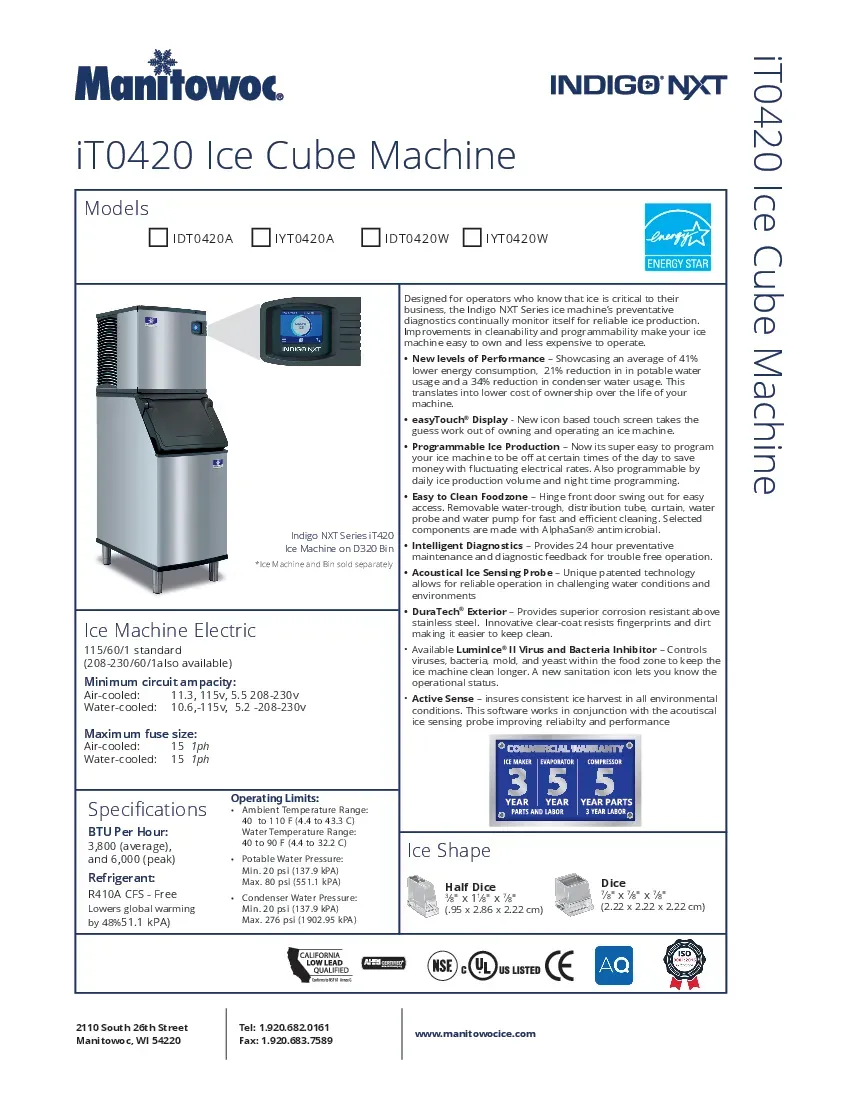 manitowoc-iyt0420w-161-ice-maker-cube-style-self-contained-specsheet-260726jzag4y.pdf