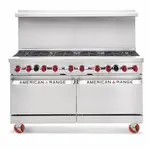 American Range AR-10, Range, 60" Restaurant, Gas