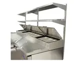 Atosa USA MROS-67P, Stainless Steel Double Overshelf for 44" Pizza Prep Table