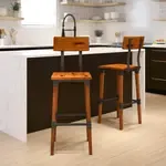 Flash Furniture 2-XU-DG-W0236B-GG, Restaurant Barstools