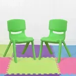 Flash Furniture 2-YU-YCX-001-GREEN-GG, Stack Chairs
