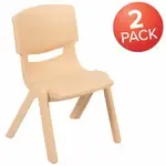 Flash Furniture 2-YU-YCX-001-NAT-GG, Stack Chairs