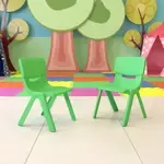 Flash Furniture 2-YU-YCX-004-GREEN-GG, Stack Chairs