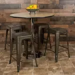 Flash Furniture 4-ET-31320-24-GN-R-GG, Restaurant Barstools