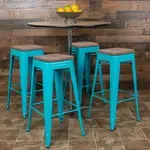 Flash Furniture 4-ET-31320W-30-TL-R-GG, Restaurant Barstools