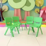 Flash Furniture 4-YU-YCX4-001-GREEN-GG, Stack Chairs