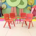 Flash Furniture 4-YU-YCX4-001-RED-GG, Stack Chairs