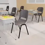 Flash Furniture , 5-RUT-16-PDR-GY-GG, Stack Chairs