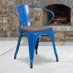 Flash Furniture CH-31270-BL-WD-GG, Restaurant Chairs