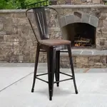 Flash Furniture CH-31320-24GB-BQ-WD-GG, Restaurant Barstools