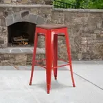 Flash Furniture CH-31320-30-RED-WD-GG, Restaurant Barstools