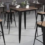 Flash Furniture CH-51040-40M1-BK-GG, Restaurant Tables