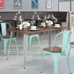 Flash Furniture CH-61010-29M1-SIL-GG, Restaurant Tables