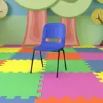 Flash Furniture RUT-16-NVY-BLACK-GG, Stack Chairs