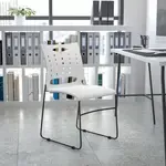 Flash Furniture , RUT-2-WH-GG, Stack Chairs