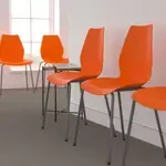 Flash Furniture , RUT-288-ORANGE-GG, Stack Chairs