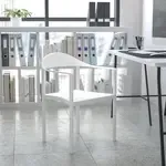 Flash Furniture RUT-418-WH-GG, Stack Chairs