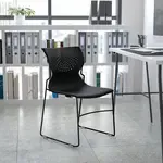 Flash Furniture RUT-438-BK-GG, Stack Chairs