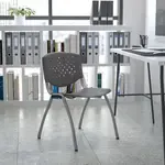 Flash Furniture RUT-F01A-GY-GG, Stack Chairs