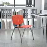 Flash Furniture RUT-F01A-OR-GG, Stack Chairs