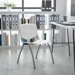Flash Furniture RUT-F01A-WH-GG, Stack Chairs