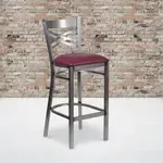 Flash Furniture XU-6F8B-CLR-BAR-BURV-GG, Restaurant Barstools