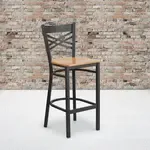 Flash Furniture XU-6F8BXBK-BAR-NATW-GG, Restaurant Barstools