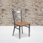 Flash Furniture XU-6FOB-CLR-NATW-GG, Restaurant Chairs