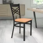 Flash Furniture XU-6FOBXBK-NATW-GG, Restaurant Chairs