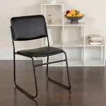 Flash Furniture XU-8700-BLK-B-VYL-30-GG, Stack Chairs