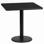 Flash Furniture XU-BLKTB-2424-TR18-GG, Restaurant Tables