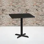 Flash Furniture XU-BLKTB-3030-T2222-GG, Restaurant Tables