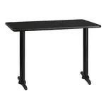 Flash Furniture XU-BLKTB-3042-T0522-GG, Restaurant Tables