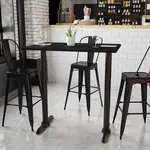 Flash Furniture XU-BLKTB-3042-T0522B-GG, Restaurant Tables