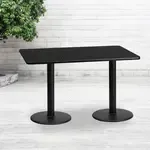 Flash Furniture XU-BLKTB-3060-TR18-GG, Restaurant Tables