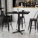 Flash Furniture XU-BLKTB-4242-T3333B-GG, Restaurant Tables