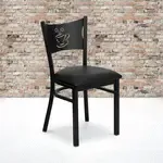 Flash Furniture XU-DG-60099-COF-BLKV-GG, Restaurant Chairs