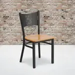 Flash Furniture XU-DG-60099-COF-NATW-GG, Restaurant Chairs