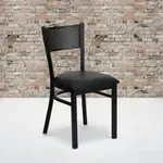 Flash Furniture XU-DG-60115-GRD-BLKV-GG, Restaurant Chairs