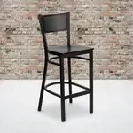 Flash Furniture XU-DG-60116-GRD-BAR-MAHW-GG, Restaurant Barstools
