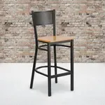 Flash Furniture XU-DG-60116-GRD-BAR-NATW-GG, Restaurant Barstools