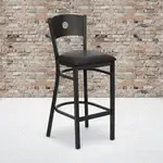 Flash Furniture XU-DG-60120-CIR-BAR-BLKV-GG, Restaurant Barstools