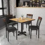 Flash Furniture XU-DG-60618-WAL-BLKV-GG, Restaurant Chairs