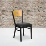 Flash Furniture XU-DG-6F2B-CIR-BLKV-GG, Restaurant Chairs