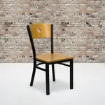 Flash Furniture XU-DG-6F2B-CIR-NATW-GG, Restaurant Chairs