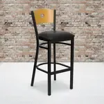 Flash Furniture XU-DG-6F6B-CIR-BAR-BLKV-GG, Restaurant Barstools