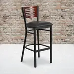 Flash Furniture XU-DG-6H1B-MAH-BAR-BLKV-GG, Restaurant Barstools