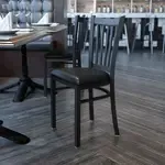 Flash Furniture XU-DG-6Q2B-VRT-BLKV-GG, Restaurant Chairs