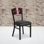 Flash Furniture XU-DG-6Y1B-MAH-BLKV-GG, Restaurant Chairs